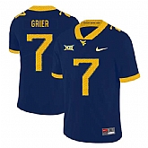 West Virginia Mountaineers 7 Will Grier Navy College Football Jersey Dzhi,baseball caps,new era cap wholesale,wholesale hats